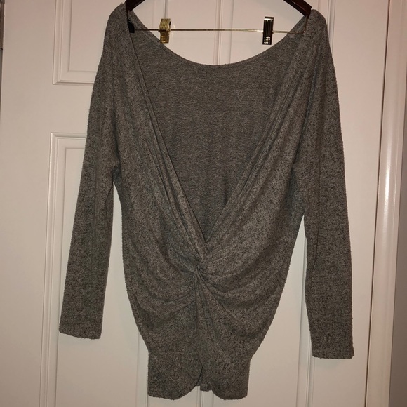 Akira extra  soft long grey sweater - Picture 2 of 2